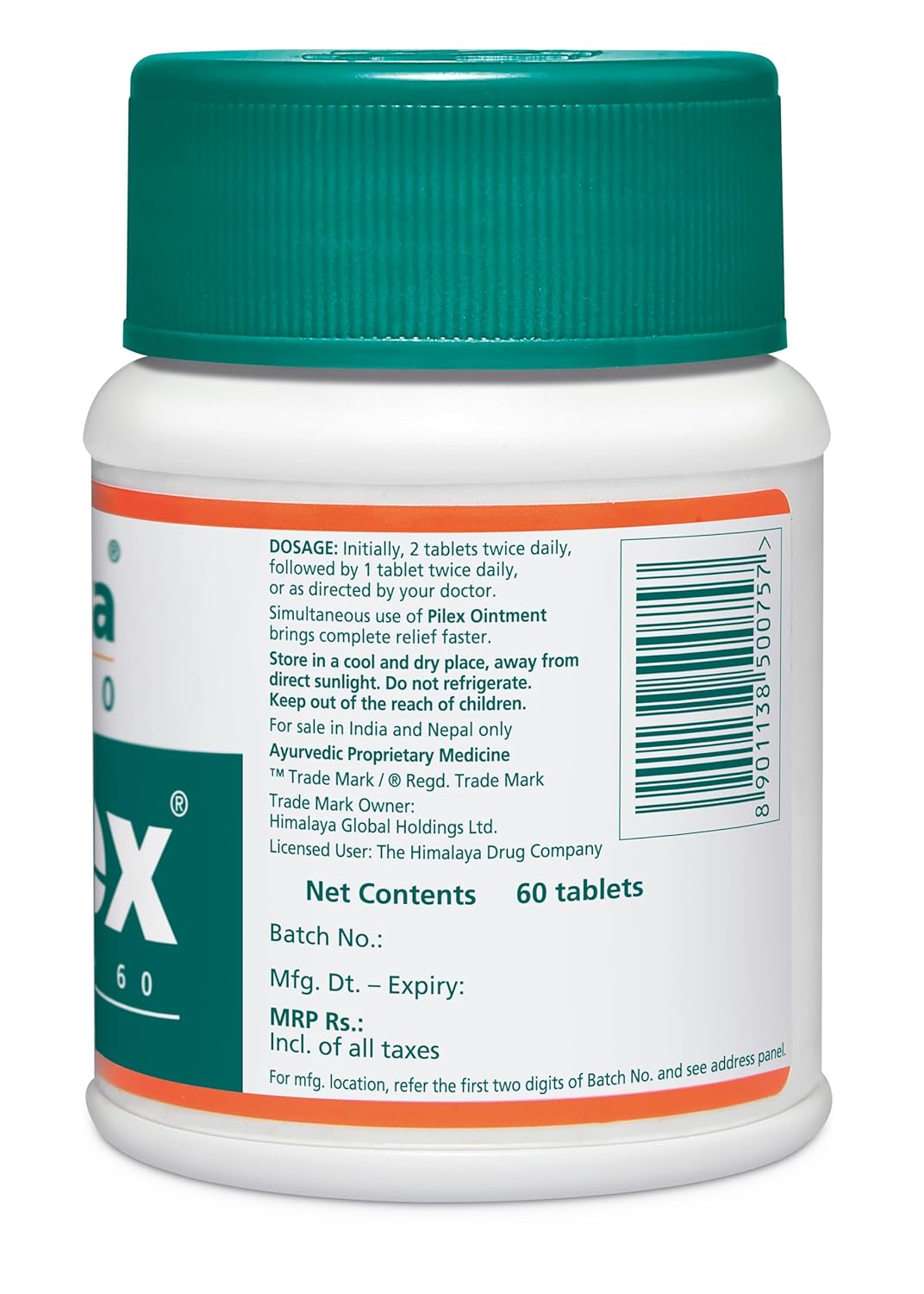 Picture of Pilex Tablet | Piles Treatment | Trusted Piles Treatment|60 Tablets