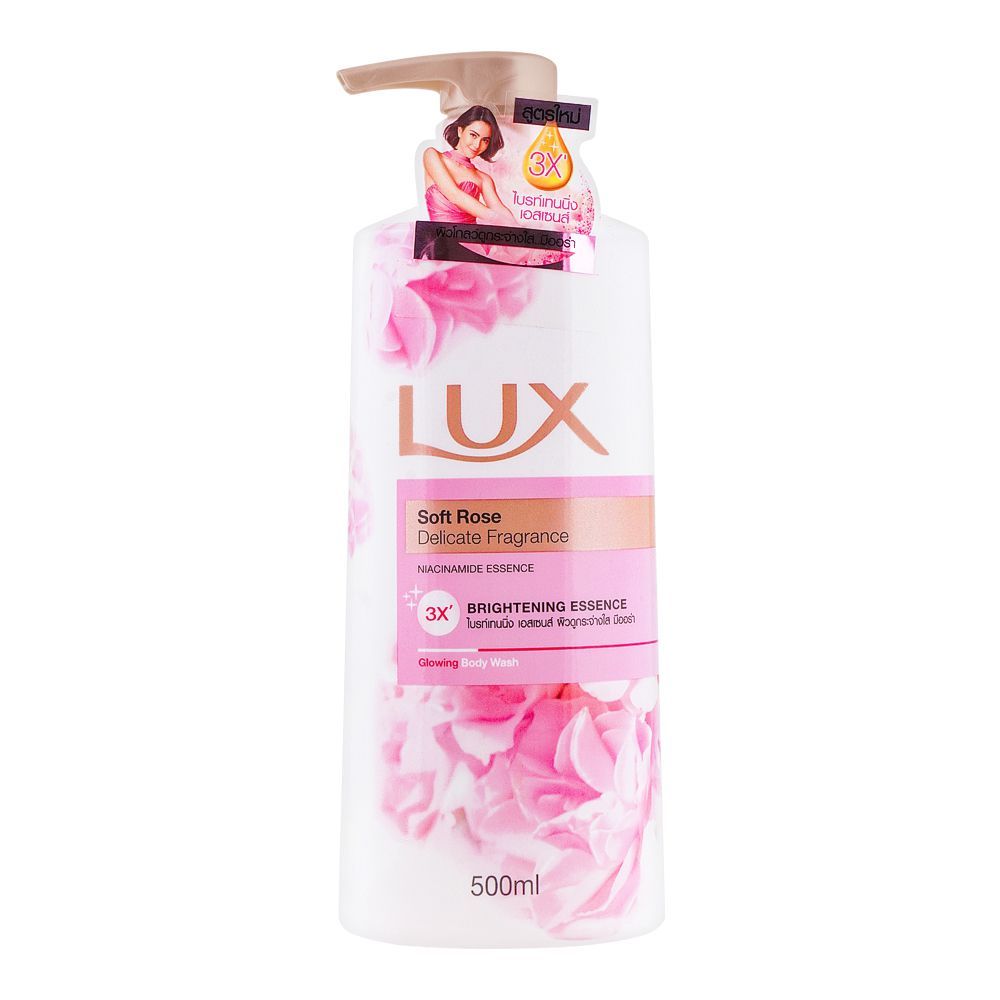 Picture of International Thailand Product lux Soft Rose Delicate Fragrance Brightening Essence body wash 500 Ml