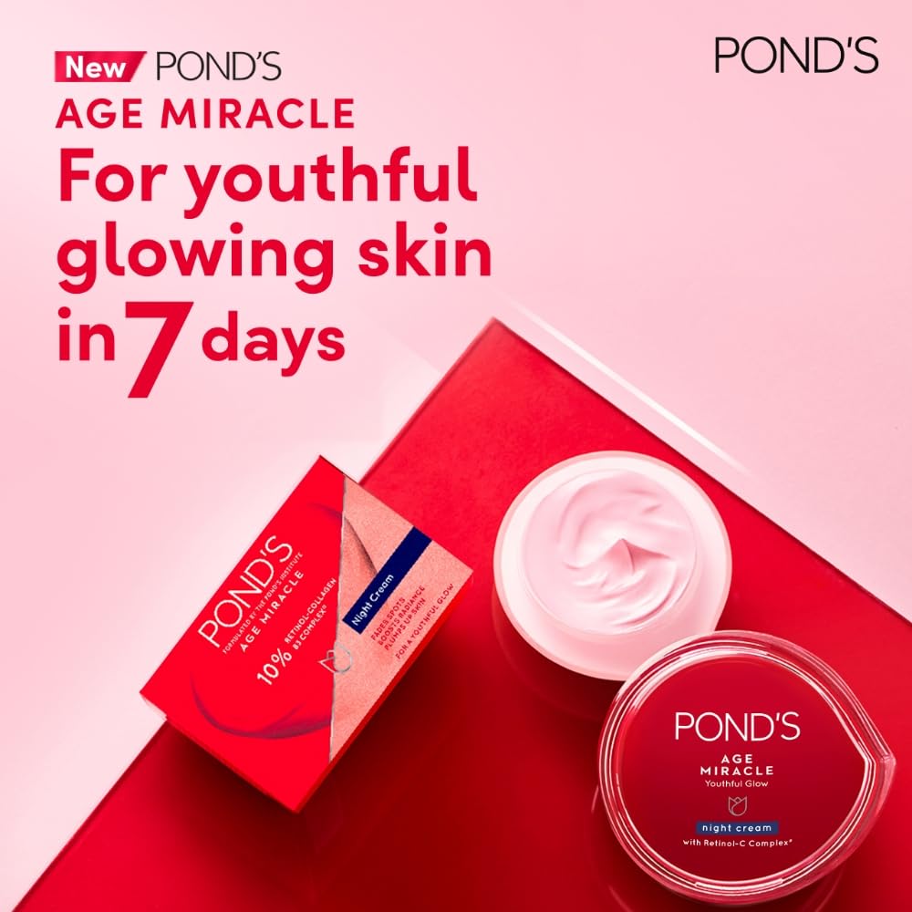Picture of Indian Product Ponds Age miracle Youthful Glow With 10% Ratinol Collagen night Cream 50 Gm
