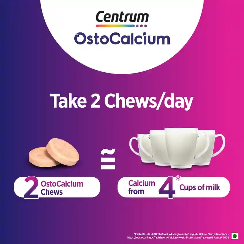 Picture of Indian Centrum OstoCalcium Tablets for Women & Men - 30tab