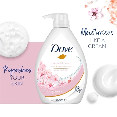 Picture of International Malaysian Product Dove Sakura Blossom Go Fresh Body Wash Used For Male /Female-1000Ml
