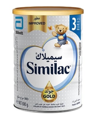 Picture of International UAE product Similac gold 3 Growing up formula Baby ( 1-3 years) 800 Gm