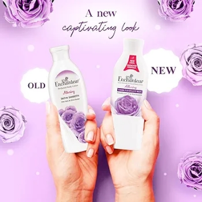 Picture of International Malaysian Product Enchanteur Perfume body lotion Alluring Satin smooth Aloe vera & Olive butter For used male /female 250 Ml