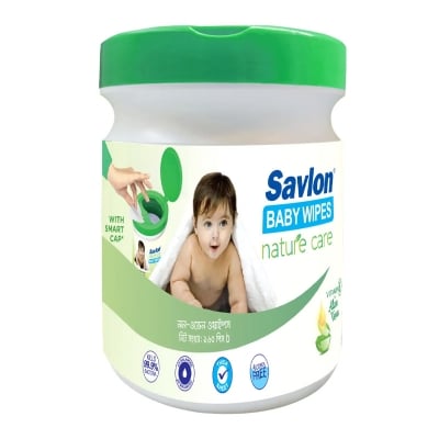 Picture of Savlon Baby Wipes Nature Care (Jar) 160 pcs