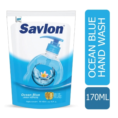 Picture of Savlon Hand Wash Ocean Blue 170ml Pouch New