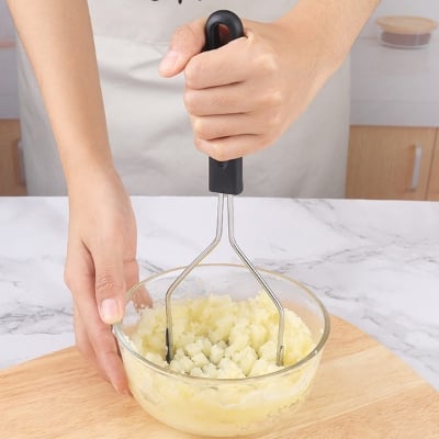 Picture of Stainless Steel Potato Masher With Plastic Handle