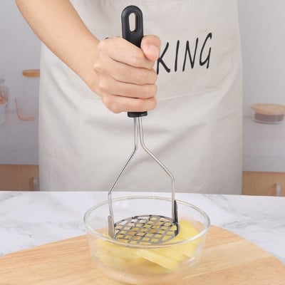Picture of Stainless Steel Potato Masher With Plastic Handle