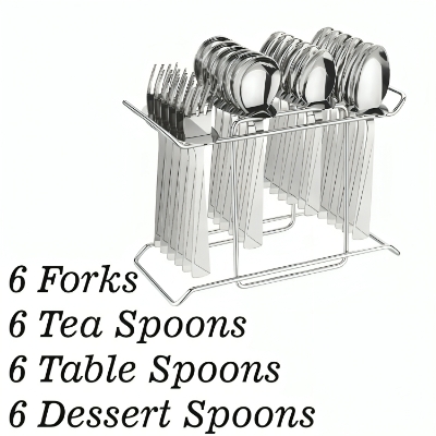 Picture of PREMIUM SS CUTLERY SET Stainless Steel Cutlery Set (Pack of 24)