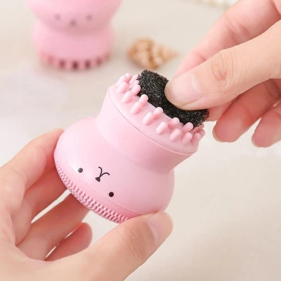 Picture of Silicone Face Cleansing Brush Facial Deep Pore Skin Care Scrub Cleanser Tool New Mini Beauty Soft Deep Cleaning Exfoliator Tool