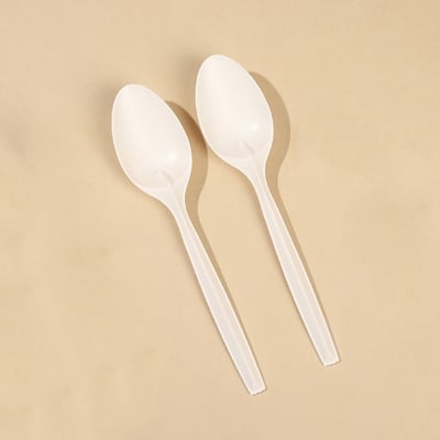 Picture of Disposable small Spoon Hot and Cold Resistant Dessert Spoon 100 pcs pack