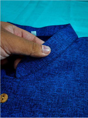 Picture of Stylish Long Panjabi Blue Panjabi Fashion for men - Blue