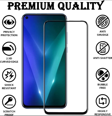 Picture of Universal 6.5" inchi Full HD 5D Rainbow Gorilla Glass For All 6.5 inchi Display Smartphone All New & Old model smartphone usable with Black Border And No Cut-out Highly Clear Glass 2.5D Curved Scratch Prof Blue Ray Protected Glass
