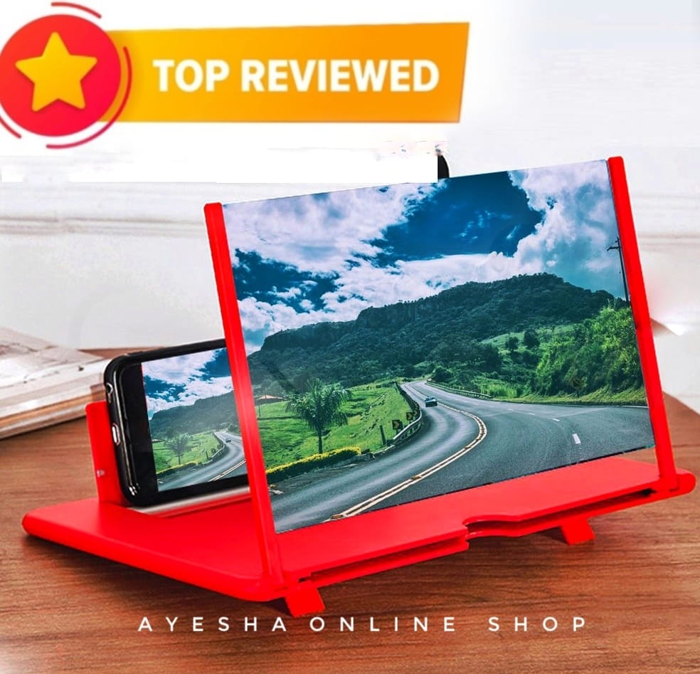 Picture of 3D Glass Magnifier Mobile Screen 8.5" inchi Amplifier Foldable Glass Display - Multicolor