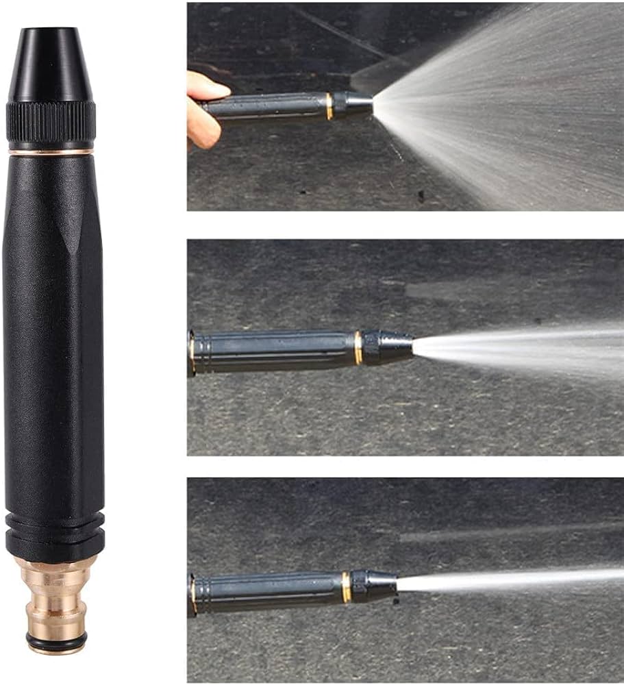 Picture of Metal High Pressure Power Washer Car Wash Spray Gun Garden Water Gun Hose Watering Nozzle Irrigation Sprinkler Garden Tool-1Pcs - Black