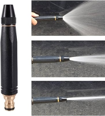 Picture of Metal High Pressure Power Washer Car Wash Spray Gun Garden Water Gun Hose Watering Nozzle Irrigation Sprinkler Garden Tool-1Pcs - Black