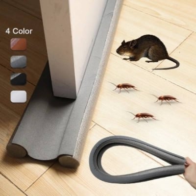 Picture of Windproof Seal Strip Draught Excluder Stopper Door Bottom Guard Double Protector Doorstop Dust-proof Blocker Sealer Soundproof - Multicolor