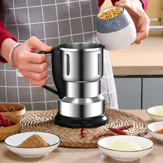 Picture of 950 Watt Food Grinder Machine High Quality Stainless Still Body Mixer - Silver