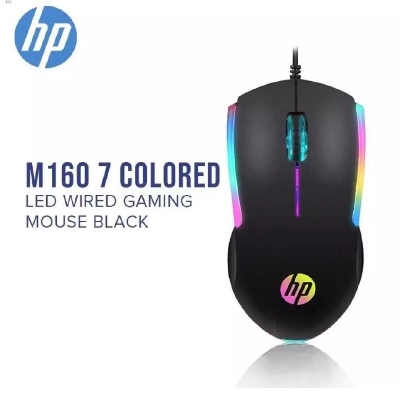 Picture of M160 7 Colour Optical Wired Mouse RGB Colourful Mouse Fast Responsive High Quality Mouse For Computer Laptop & Smartphone - Black