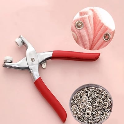 Picture of Hand Pressure Pliers For Prong Snap Button (FREE 100 BUTTON) - Multicolor