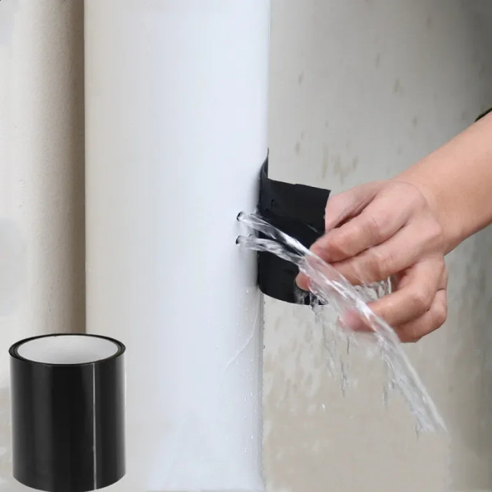 Picture of Flex Seal Tape Best Leakage Solution (𝟒 𝐢𝐧𝐜𝐡𝐞𝐬 𝐱 𝟓 𝐟𝐞𝐞𝐭) - Black