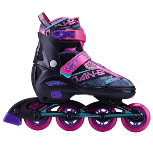 Picture of TianE Roller Inline Skate Shoes – Multicolor – 1 Pair – Stylish & Comfortable – Sports Alpha Black