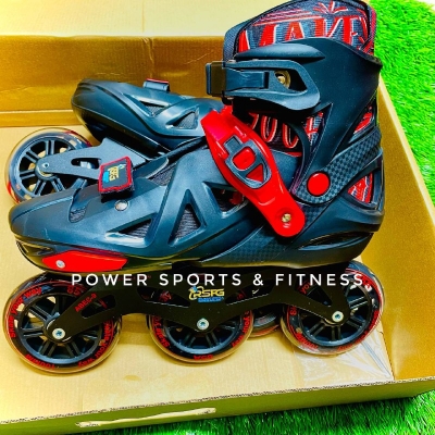 Picture of Inline Professional Skates - 3 Wheel - Reliable - 100mm - Black - Sports Alpha Black