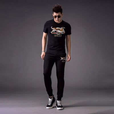 Picture of Summer Mens New Stylish Jersey Tshirt & Trouser Combo