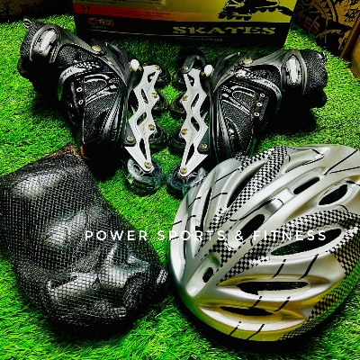 Picture of Skates Shoes Combo - Multicolor - 1 pair - Multicolor -  With Free Guards/Helmet - Sports Alpha