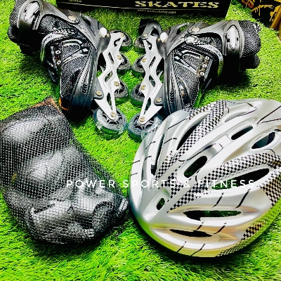 Picture of Skates Shoes Combo - Multicolor - 1 pair - Multicolor -  With Free Guards/Helmet - Sports Alpha