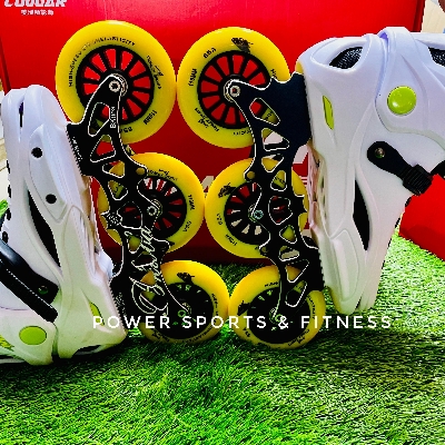 Picture of Professional Flagship Quality Racing Roller Inline Skating Shoes - 3 Wheels -  (40-44) - Boots For Adult - Sports Alpha Multicolor