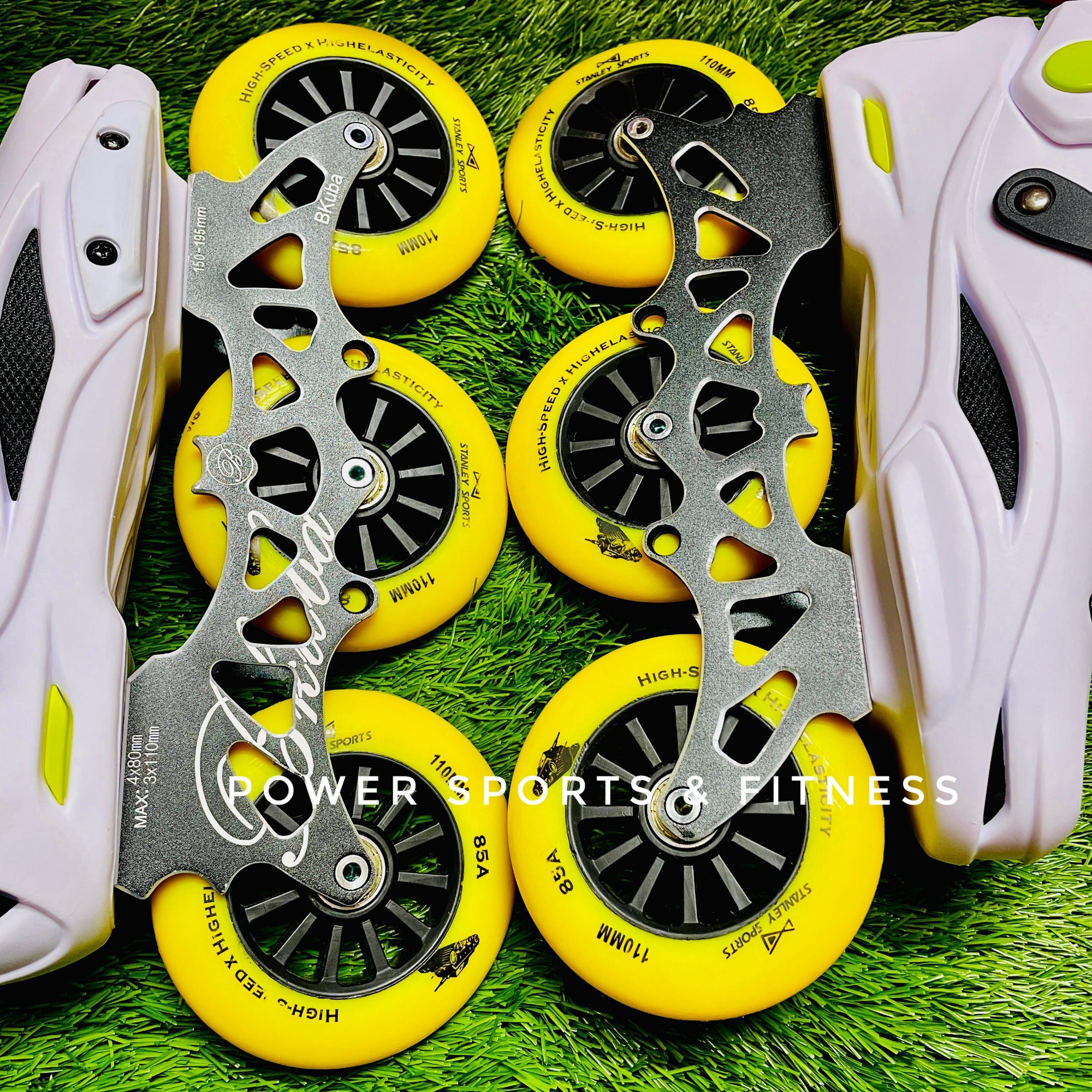 Picture of Professional Flagship Quality Racing Roller Inline Skating Shoes - 3 Wheels -  (40-44) - Boots For Adult - Sports Alpha Multicolor