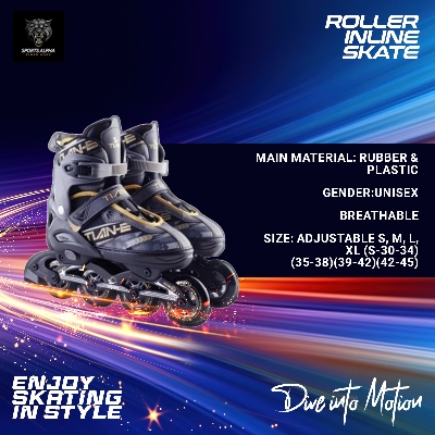 Picture of Inline Roller Inline Skating Shoes | Tian-E | Multicolor (S-30-34) (M-35-38)(L-39-42)(XL-42-45) | Sports Alpha