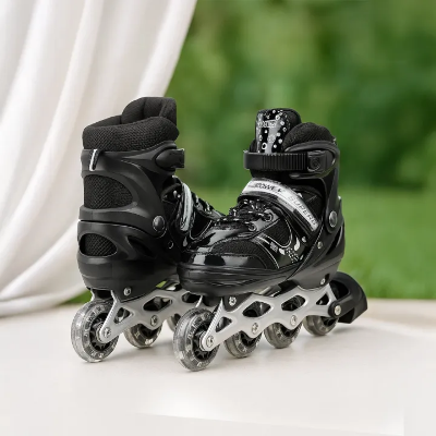 Picture of Inline Roller Skating Shoes - Size (39-42) - Black - Sports Alpha Black