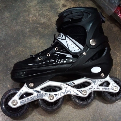 Picture of Inline Roller Skating Shoes - Size (39-42) - Black - Sports Alpha Black