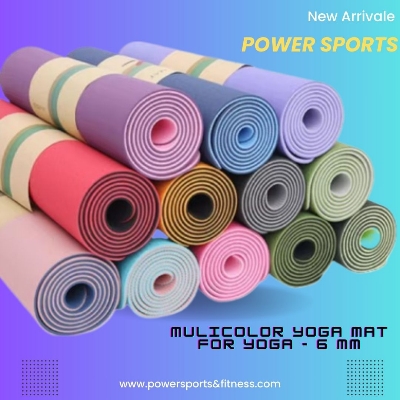 Picture of Yoga Mat | 6mm – Multicolor | New Eco-Friendly | Anti-Slip & Sweat-Resistant | Sports Alpha Multicolor