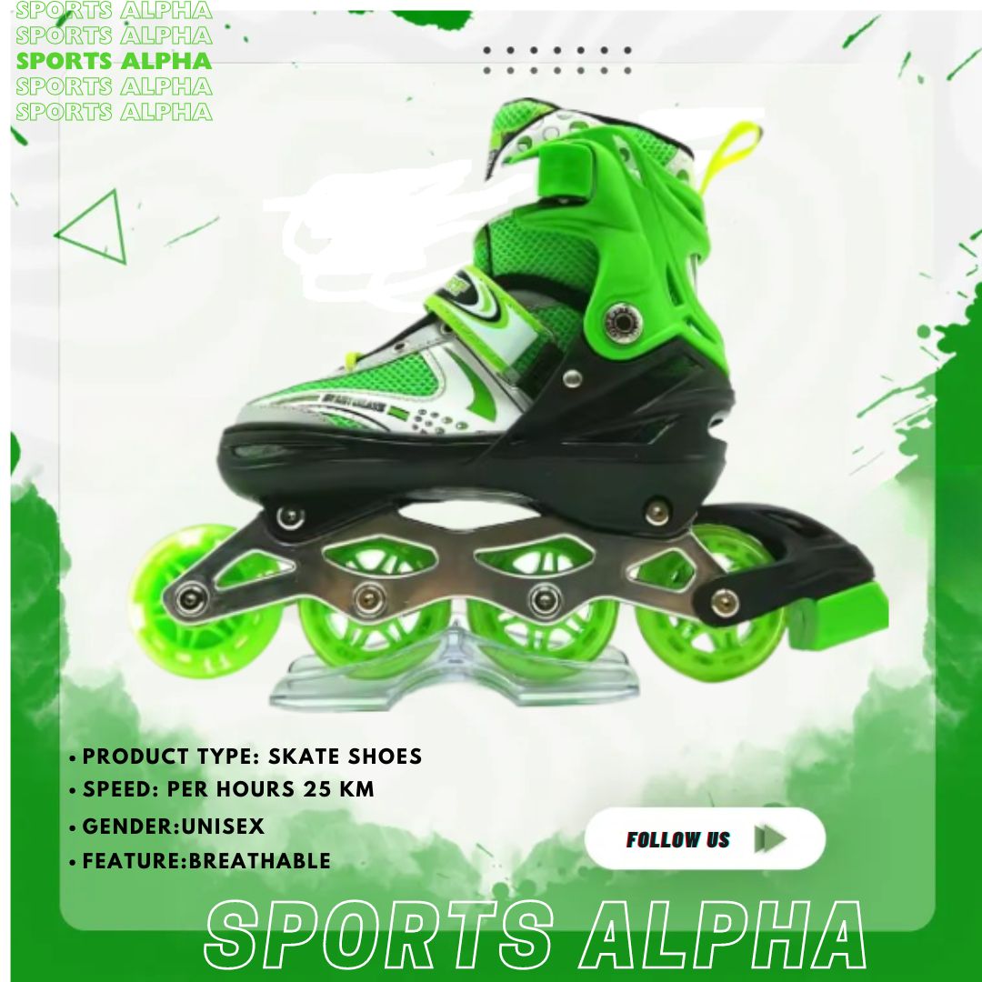 Picture of Stylish Inline Roller Skate Shoes Multicolor - Size - (39-42)  - Sports Alpha Multicolor