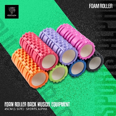 Picture of Foam Roller | For Back Muscel Growth Exercise Gym Equipment - 45cm (L Size) - Sports Alpha Multicolor