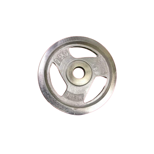 Picture of Dumbbell Weight Plate – 2.5KG – Chrome Finish – Silver – Sports Alpha Silver