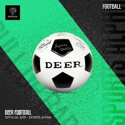 Picture of Deer Football – Official Size – Durable & High Quality – Sports Alpha Black and White