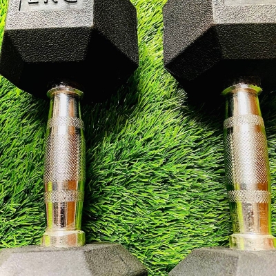 Picture of Hex Dumbbell - 5kg Dumbbell(1Pair) - 10 KG - Black - Sports Alpha Black