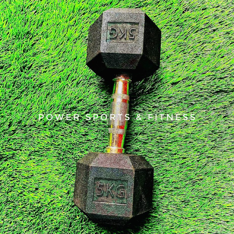 Picture of Hex Dumbbell - 5kg Dumbbell(1Pcs) - Black - Sports Alpha Black