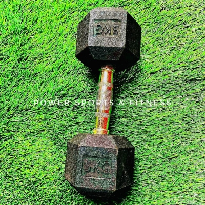 Picture of Hex Dumbbell - 5kg Dumbbell(1Pcs) - Black - Sports Alpha Black