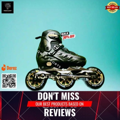 Picture of Three Wheel Skating Shoes || 110mm || Professional | TianE Skating Shoes | 3 Wheel | Popular High Quality | Sports Alpha Black