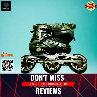 Picture of Three Wheel Skating Shoes || 110mm || Professional | TianE Skating Shoes | 3 Wheel | Popular High Quality | Sports Alpha Black