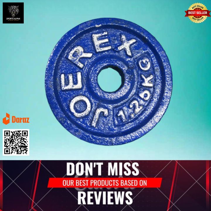 Picture of Dumbbell Plate 1.25Kg - 1Pcs -  (Blue) - Sports Alpha Blue