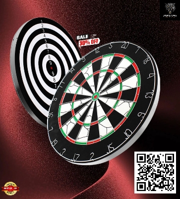 Picture of Dart Board - 15 Inch -  NINJA - N6356 - Black - Sports Alpha Multicolor