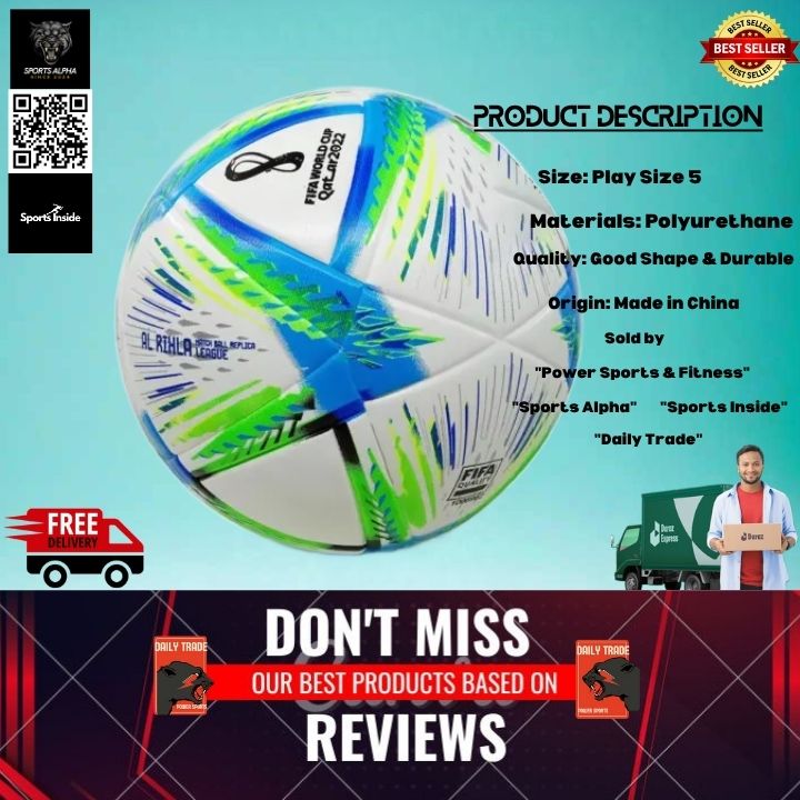 Picture of Football - Qatar Special Club Ball - Size 5 - Green - Sports Alpha Green