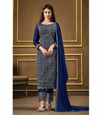 Exclusive Design 4 Pcs Unstitched Georgette Salwar Kamiz at Best Price In Bangladesh
