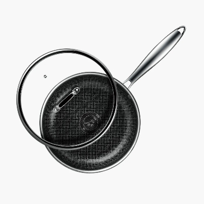 Picture of Amercook Aristo Pro 26cm SUS 304 Honeycomb Frypan With Lid