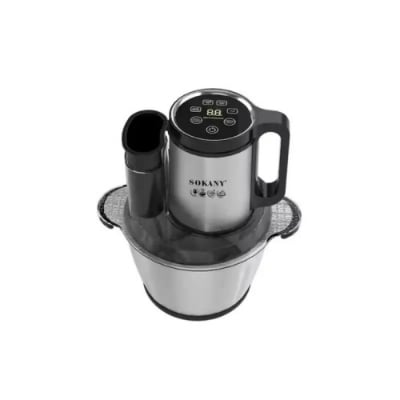 Picture of Sokany 6-in-1 Wonder Chopper – 800W Powerful Food Processor with Stainless Steel Blades & Copper Motor for Chopping, Grinding, Slicing, Shredding – Compact & Easy to Clean